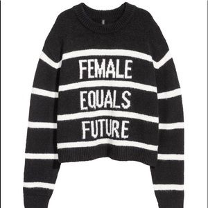 H&M Female Equals Future knit sweater